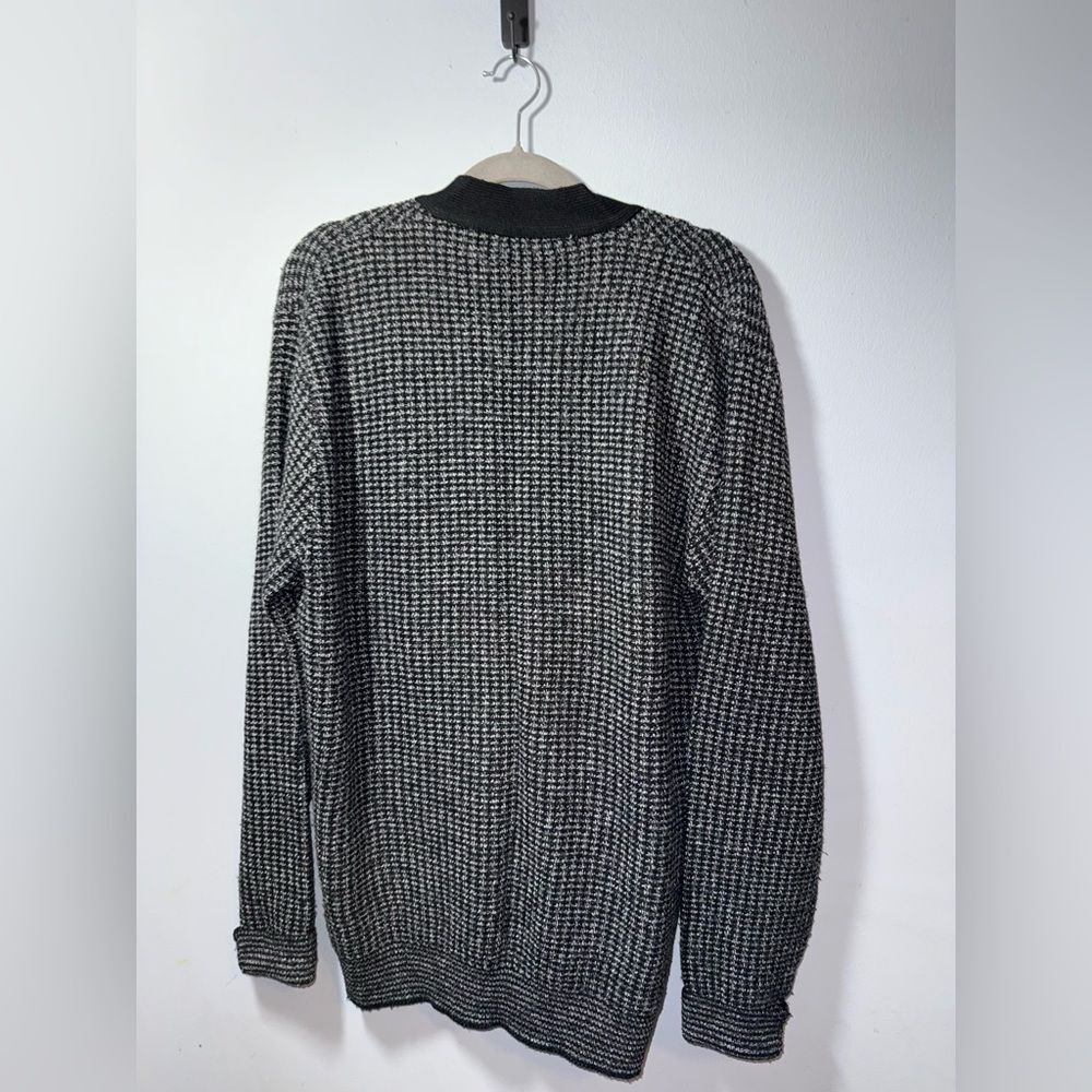 Jantzen VTG Men’s Classic Knit Cardigan Sweater Grandpa holiday Size LT EUC - Picture 7 of 9